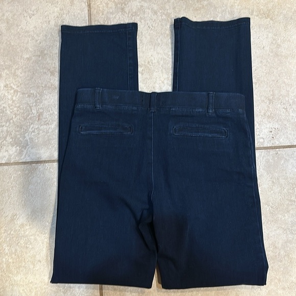 Betabrand Signature Mid-Rise Straight Jeans M Dark Wash Pull on - Picture 7 of 8